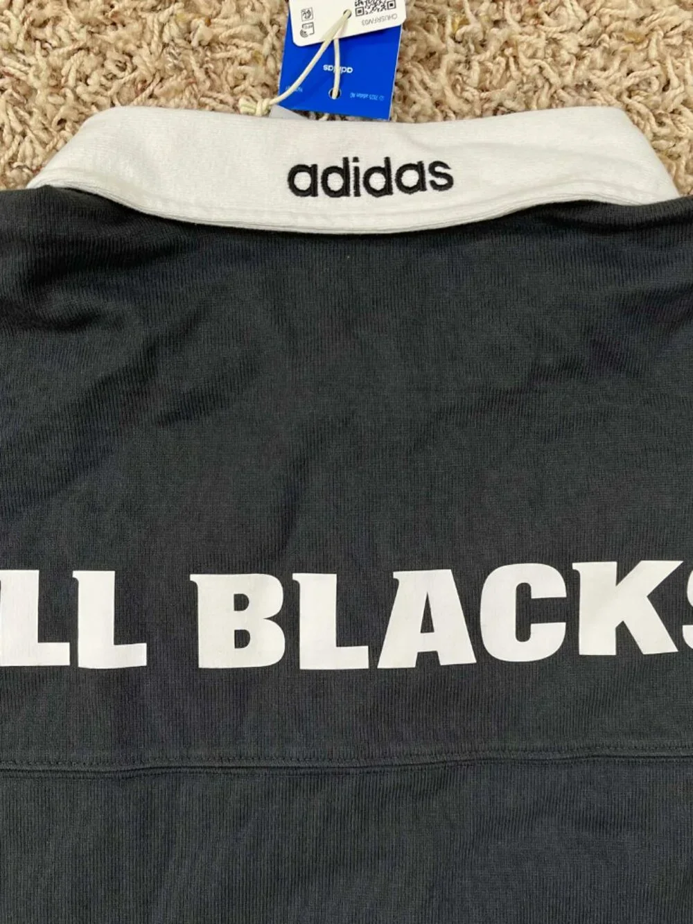 Adidas Originals & All Blacks Men’s Heritage Rugby Polo Shirt, Size XL (New)